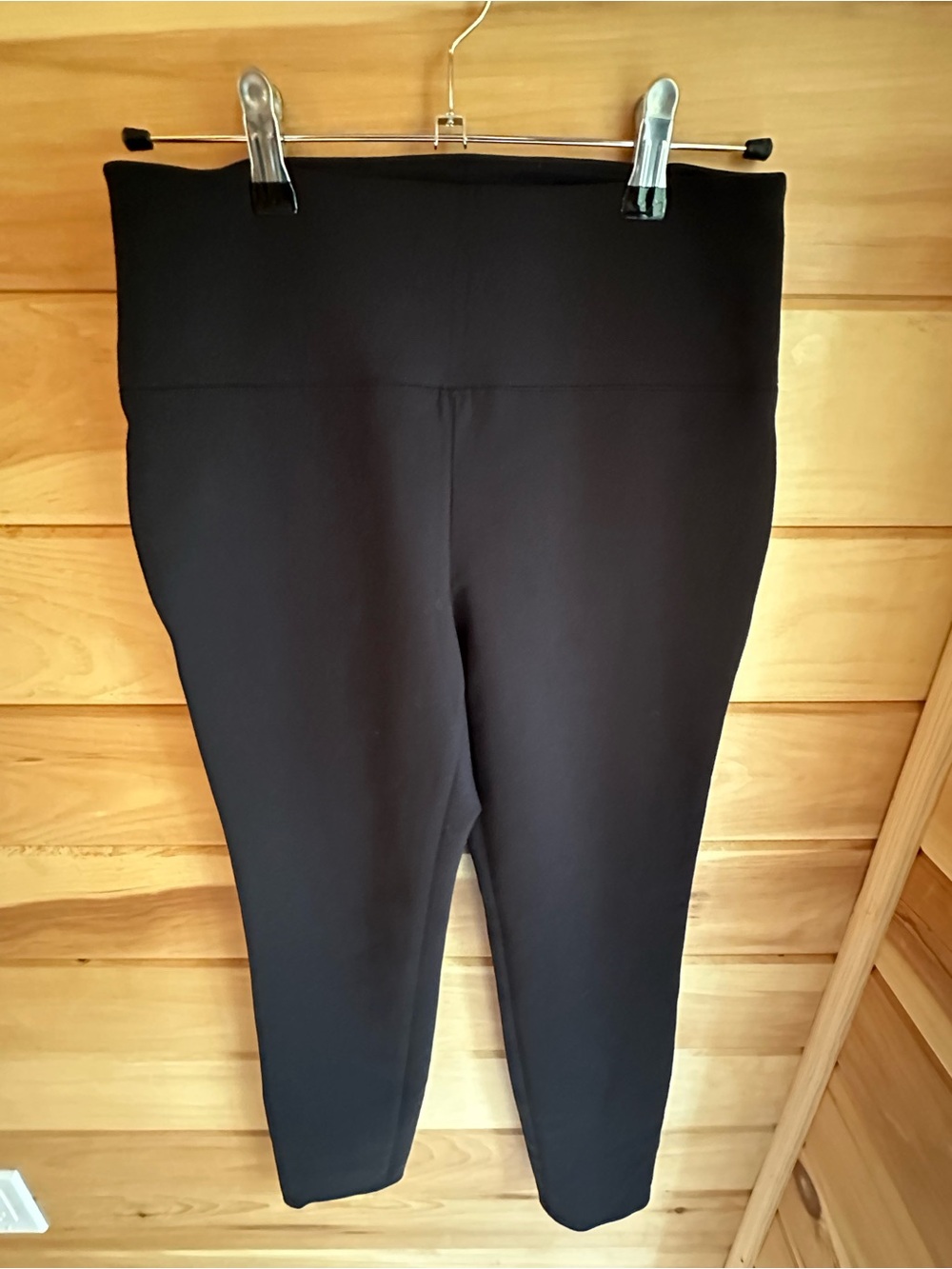 Theory Black High-Rise Ponte Leggings